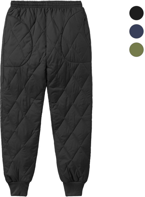 모니즈 L~3XL 포켓 깔깔이 바지 팬츠 퀼팅 빅사이즈 방한복 군용 겨울 방한 작업복 솜 경량 KKA611