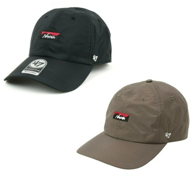 NANGA 난가 오로라 캡 모자 47 AURORA TEX CAP 블랙/그레이, 1개