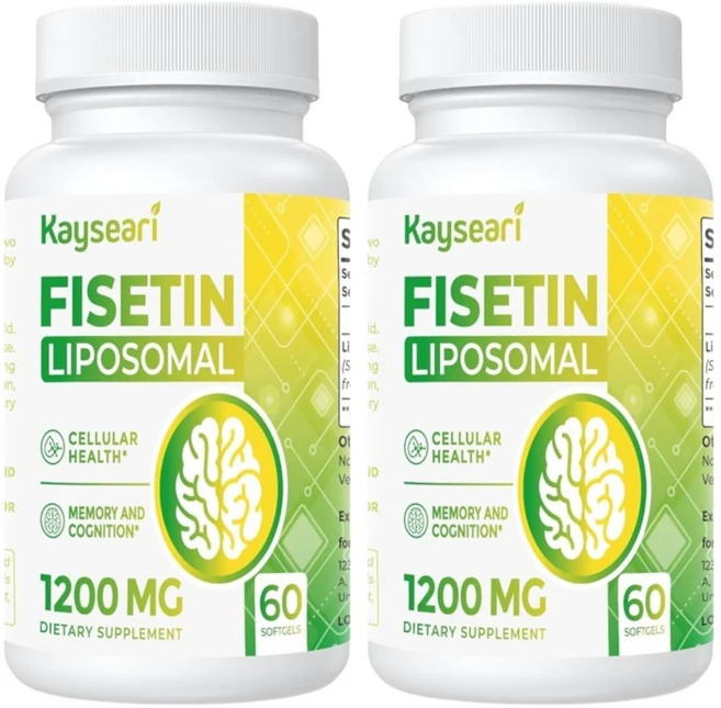 Kayseari 리포좀 피세틴 황백나무 추출 1200MG 60소프트젤, 2개, 60정 - 쿠팡