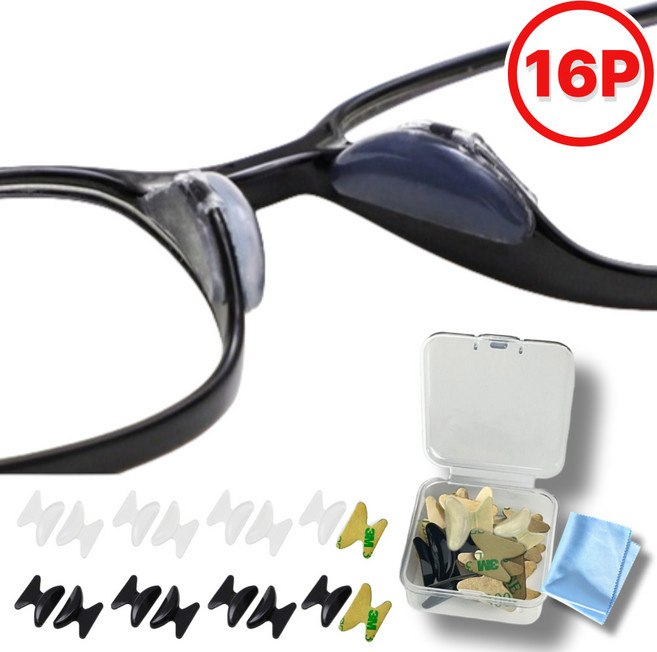 피치키키 안경 코받침 실리콘 패드 16p