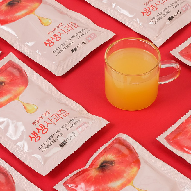 시골내음 첫눈에 반한 생생사과즙, 30개, 3.3L