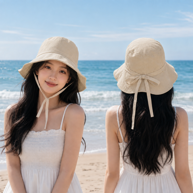 ODNUM 햇빛가리개모자 챙넓은 여성 얼굴작아보이는 자외선차단모자 여름 등산 온러닝모자