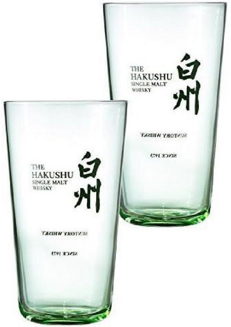 산토리 Suntory 하쿠슈 위스키 하이볼 유리잔 340ml 2개