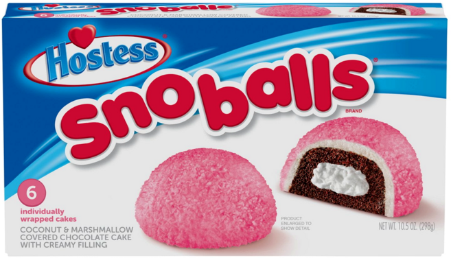 호스티스 HOSTESS 트윙키 스노볼 호호 컵케이크 모음, 1개