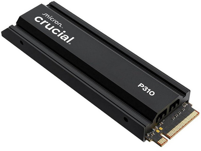 Crucial P310 2280 1TB PCIe Gen4 NVMe 게이밍 PS5 SSD 방열판 포함 최대 7 100MB/s PlayStation5 노트북 및 데스크톱(P