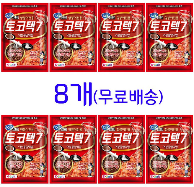 토코 떡밥 토코텍7, 400g, 8개