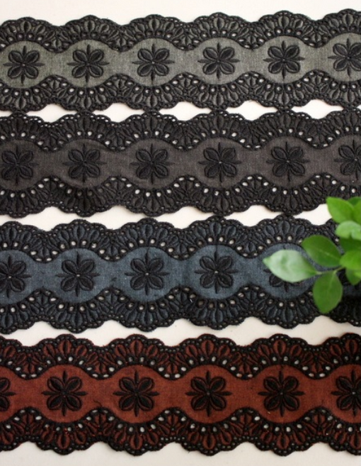 릴리패브릭 면레이스]컬러은초딩-4color/1 (1162503), 카키, 1개