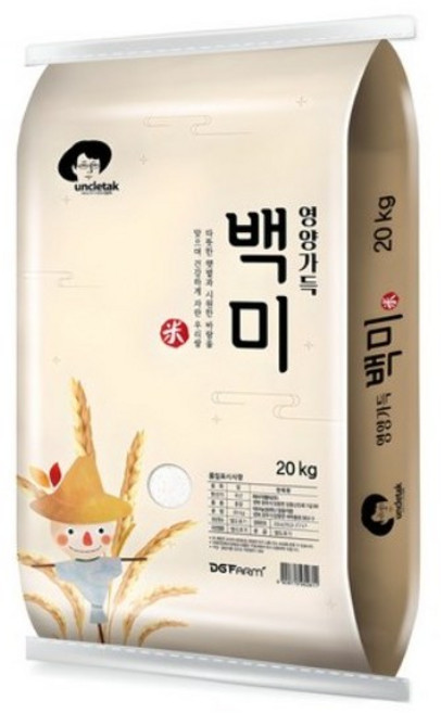 엉클탁 영양가득 백미, 상등급, 20kg, 1개