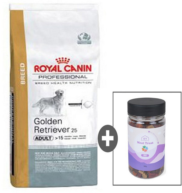 로얄캐닌 골든리트리버 어덜트 16킬로그램 궁극 트릿 칭찬간식 4종 랜덤 150g 1통 제공, 16kg, 1개, 닭