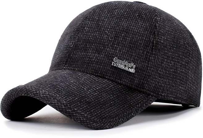 캐시미어 플러스 골프모자, 블랙, 1개