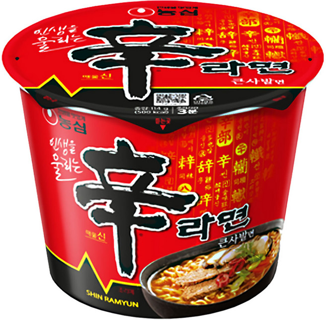 신라면 큰사발면 114g, 18개