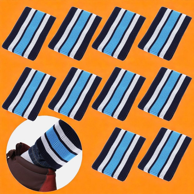 픽커리 작업용 산업용 건설현장 안전 작업 발 발목 토시 밴드 각반, 10개, 블루
