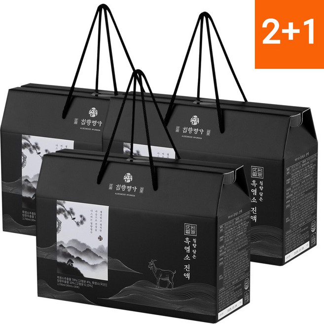 침향명가 흑염소 진액 100% 수침향 담은 자연방목, 2.7L, 3개