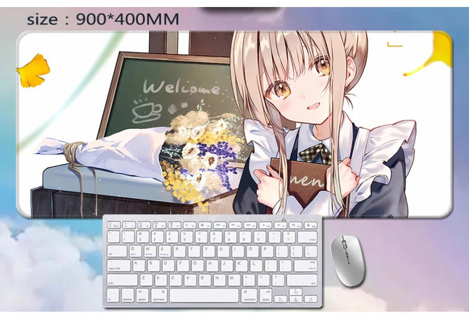 옆집천사님때문에 시이나 마히루 장패드 마우스패드 굿즈 어느샌가 인간적으로타락한사연, 700x300mm, 3mm, 옆집천사 장패드 R, 1개