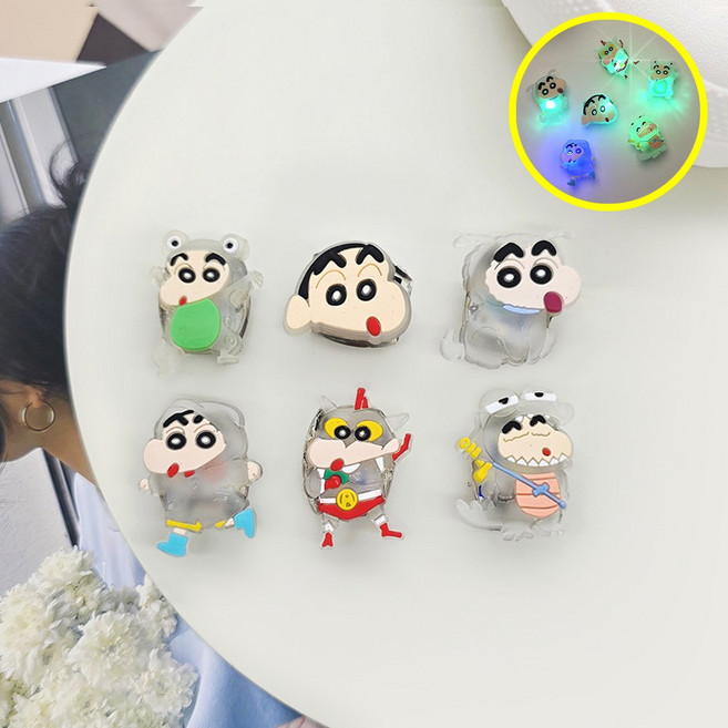 비츠톡 LED 야광 불빛 까까머리 파츠 세트