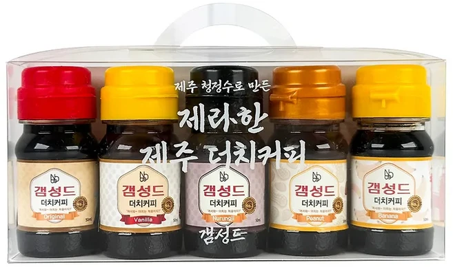 제주 갬성드 콜드브루 더치커피 원액 50ml 5종 선물세트