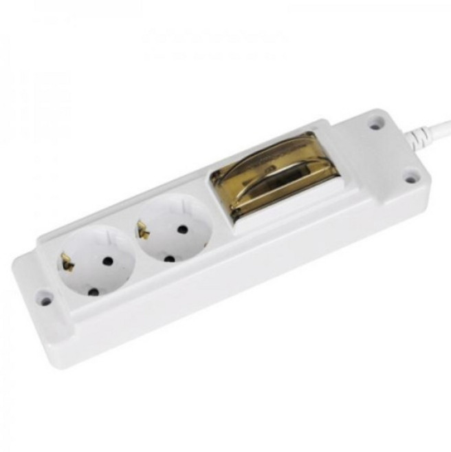 (현대일렉트릭) 고용량 멀티탭 (2구/16A/누전) HGN-215 (1.5M), 1개, 1.5m