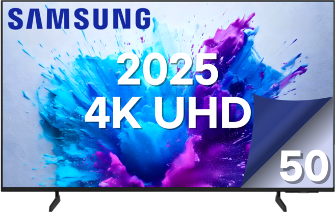 삼성전자 50인치 최신형 고화질 25년형 크리스탈 UHD 스마트 LED TV 국내 OTT 지원, 방문설치, 스탠드형, 50U8000, 125cm(50인치)