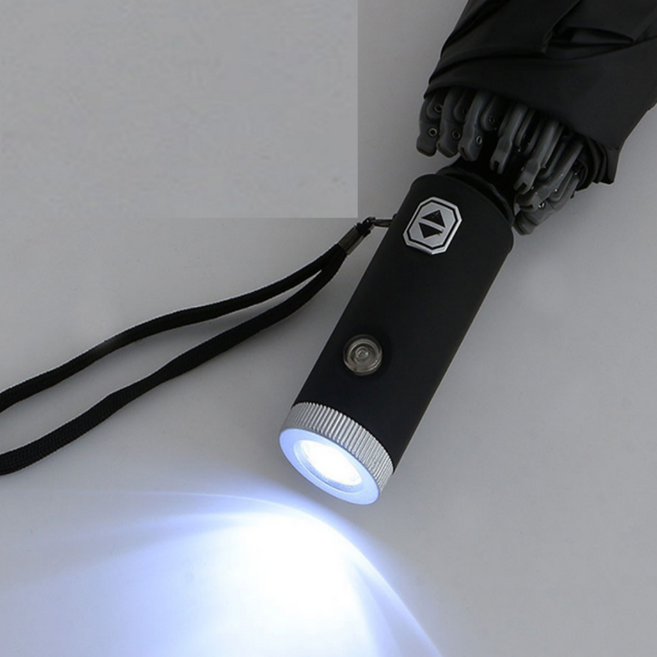 LED손전등 야간 접이식 3단 미니 원터치 우양산