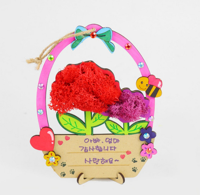 모스이끼 카네이션 만들기 키트 어버이날 스승의날 DIY 만들기, 카네이션바구니만들기 키트