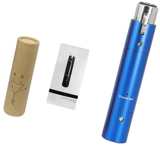 다이나믹 마이크 프로페셔널 앰프를 위한 마이크 프리앰프 클린 최대 28dB 향상, Blue, 1개