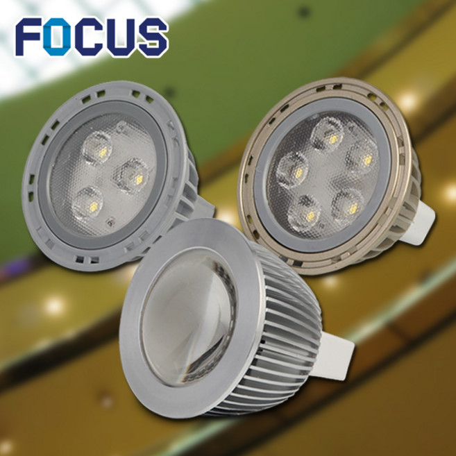 포커스 LED MR16 할로겐램프 모음12V 3W 5W 7W 매입등 안정기 신광 소형전구, 1개, 주광색3w