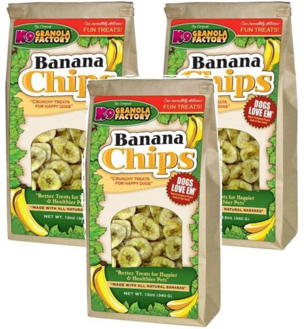 K9 Granola Factory 과자 칩 그래놀라 3팩 바나나 강아지 간식 각각 12온스, K9 Granola Factory 과자 칩 그래놀라 3