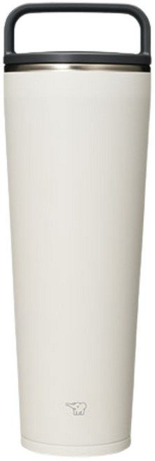 ZOJIRUSHI象印 SX-LA72H大容量吊環隨行杯720ml 密封式吊環 超大廣口徑8cm 磨砂質感 易清洗, 淡白色(WM), 1個, 720ml