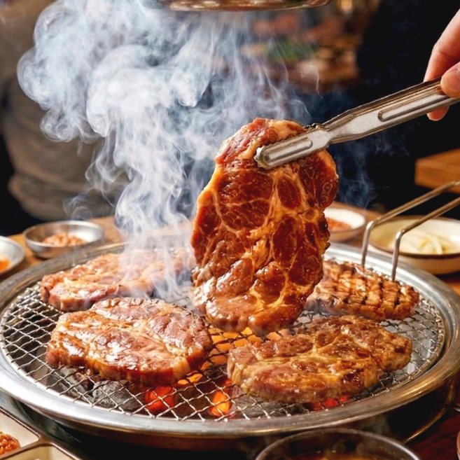 칠레산 돼지목살양념구이, 3개, 500g