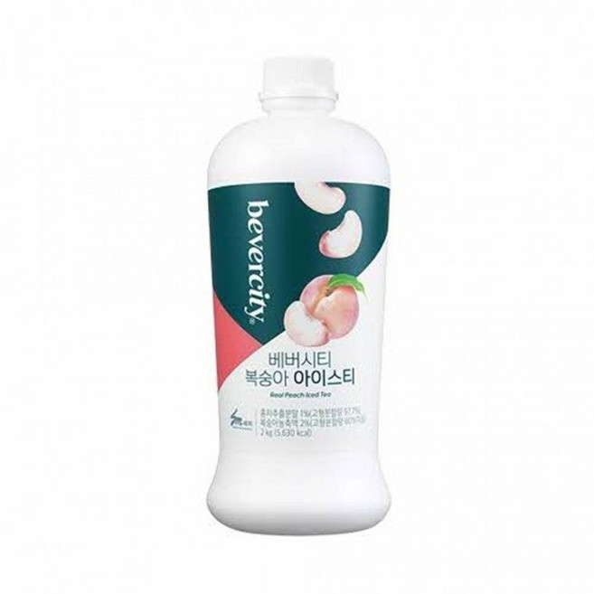 [FW12] 아이스티 베이스 복숭아 음료 농축액 액상 2kg 카페 베버시티, 1g, 1