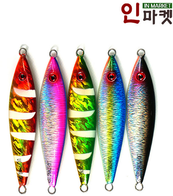 라이트닝 슬로우지그 메탈지그 대구 지깅 부시리, 라이트닝 슬로우지그-블루실버 130g, 1개