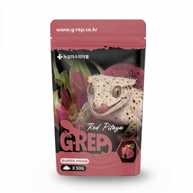 녹십자 지렙슈퍼푸드 용과맛 크레스티드게코사료, 1개, 50g