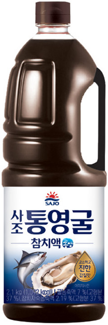 사조 통영굴 참치액, 2.1kg, 8개