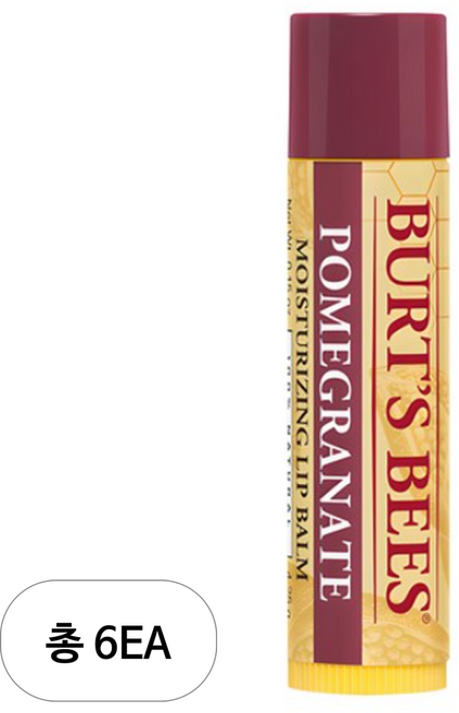 버츠비 포메그래니트 모이스처링 립밤 4.25g, 포머그래넛트, 6개