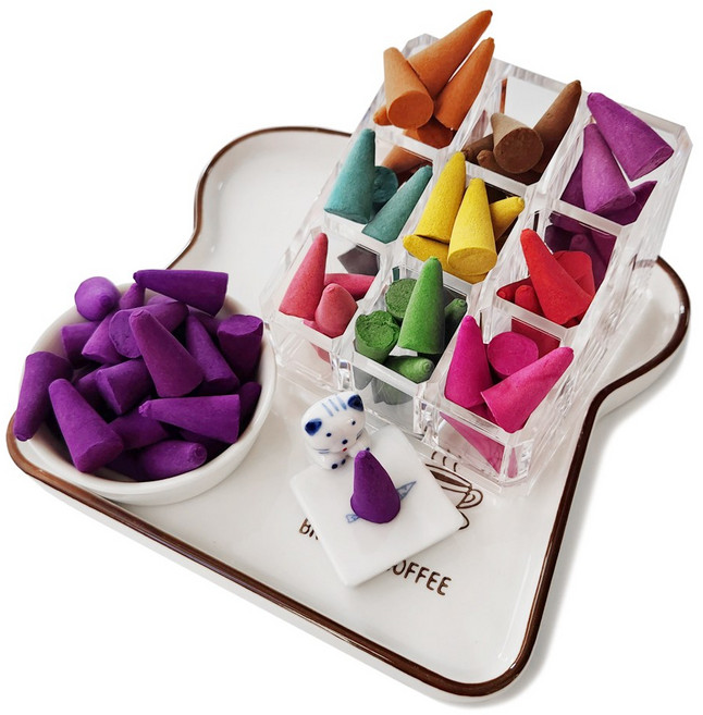 태양아로마향 인센스 콘향 9종 180개(+20개) 향받침, B