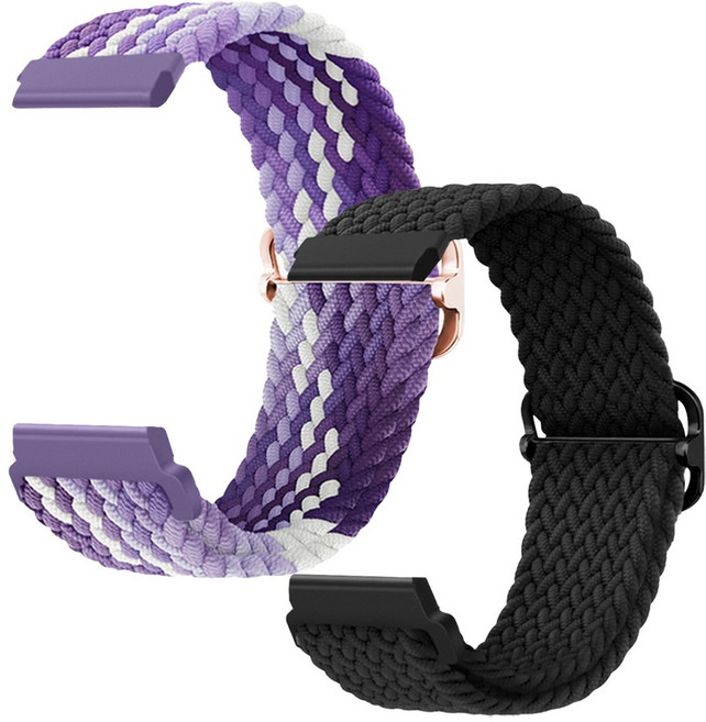 더조은셀러 2개 샤오미 레드미 호환 버클 블레이드 솔로 루프 스트랩, 12_믹스퍼플, 1세트