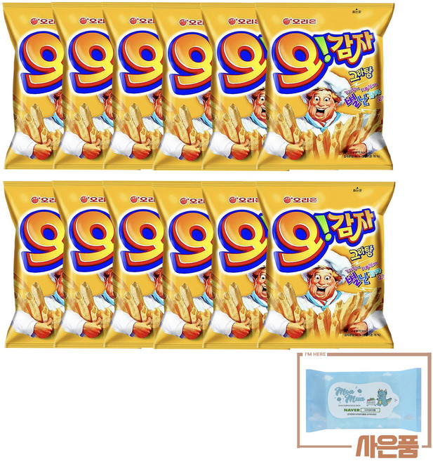 오리온 오!감자그라탕맛 (+물티슈 10매 증정), 50g, 12개