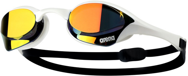 아레나 코브라 울트라 선수용 미러 수경 AGL-180ME A4AC2AG18 WHT 수영훈련용품, 화이트