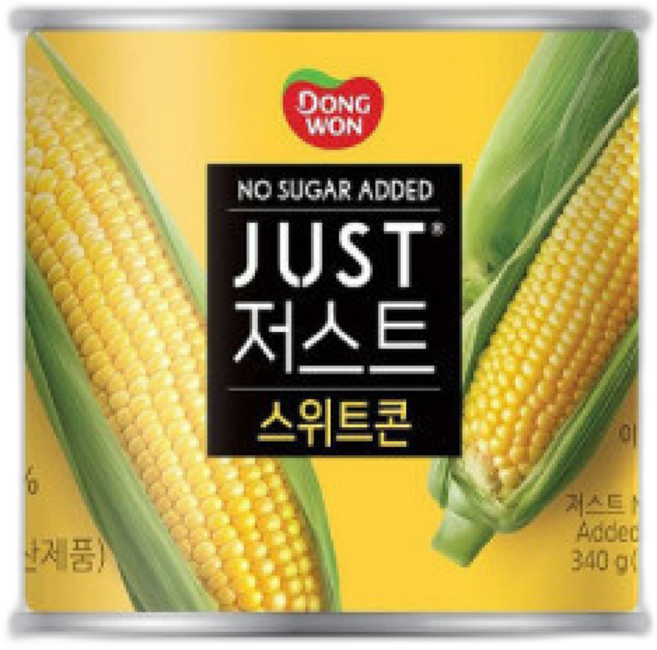 동원 저스트 노슈가 스위트콘 입/설탕무첨가/무배, 340g, 14개