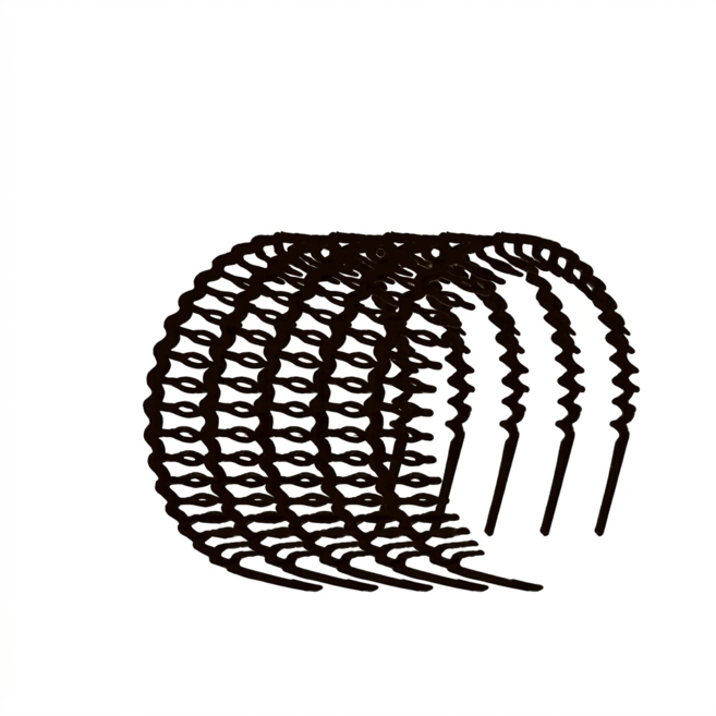 비기팬시 완벽고정 남여공용 빗살 탄력 헤어 머리띠 5종 세트, 5개, A