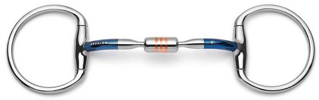 Cavalon Eggbutt Capsule Sweet Iron Snaffle Bit (4.5\"), 4.5"