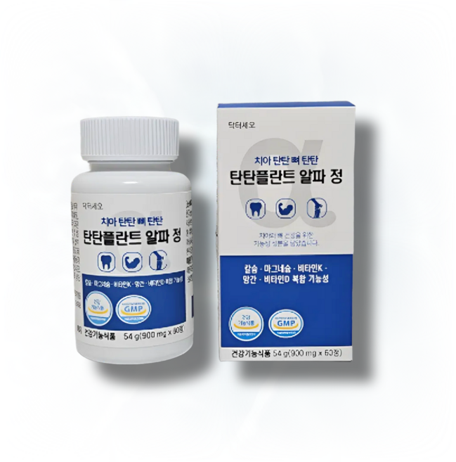 닥터세오 치아탄탄 뼈탄탄 탄탄플란트 알파정 치아 뼈 골다공증 칼마디 영양제, 1개, 60정