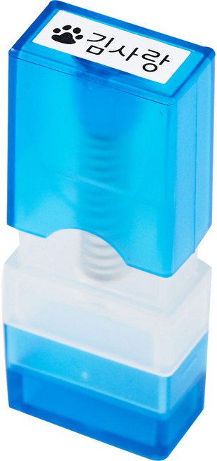 네임코코 미니 네임북 스탬프 S06, 블루 케이스, 1개