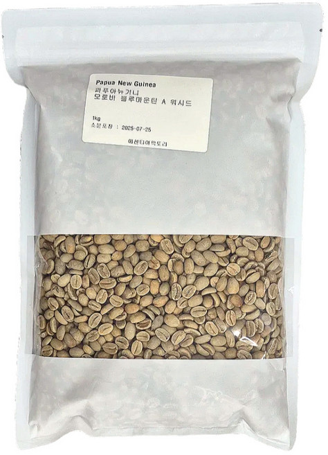 신선한 파푸아뉴기니 블루마운틴 커피 생두 1kg, 1개