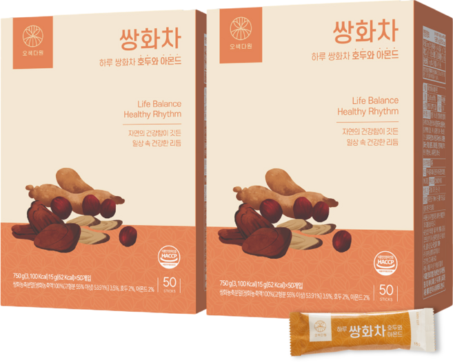 오색다원 하루 쌍화차, 15g, 50개입, 2개