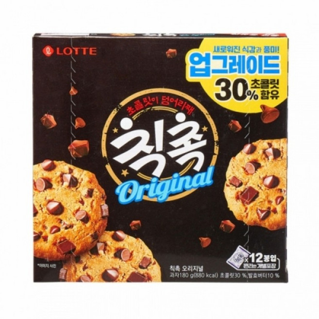17871 칙촉 롯데 4800 오리지날 180g 학교용품 사무용_ 20259777EA, 1g, 1개