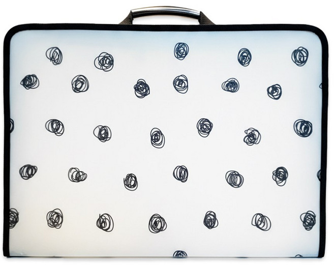 [삼영피피] B4 사이즈 와이드 손잡이 지퍼화일 수능 학원 가방 이중지퍼, 2개