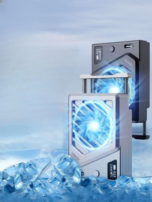 휴대폰 쿨링 패드 카메라 쿨링팬 발열 방지 영상 촬영 쿨러 무소음, 1개