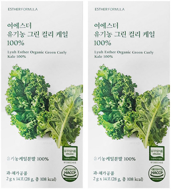 에스더포뮬러 여에스더 유기농 그린 컬리 케일 100%, 14회분, 2개