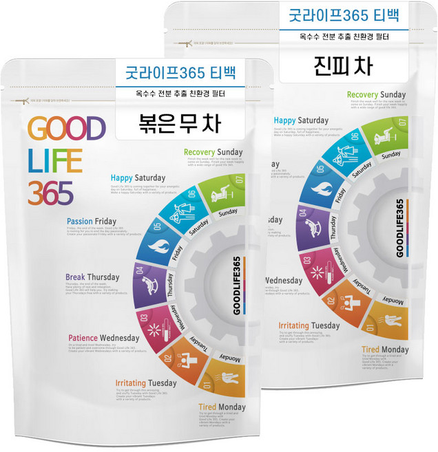 굿라이프365 무귤피차 무말랭이 진피 귤껍질 삼각티백 각 50개입, 볶은 무 50티백 + 귤피 50티백, 1개